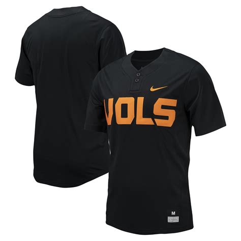 men's nike black tennessee volunteers replica baseball jersey|nike black tn volunteers jersey.